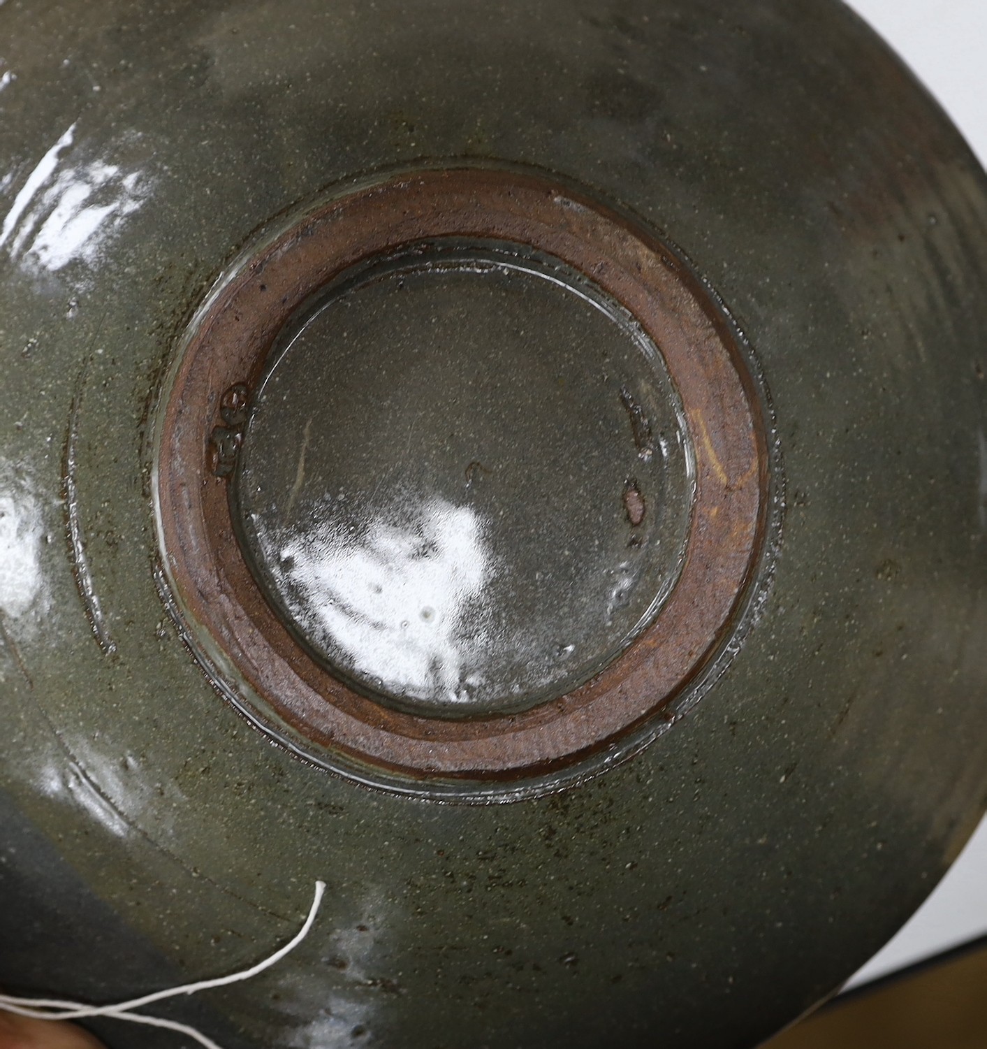 A Trevor Corser studio pottery bowl, 34cm diameter